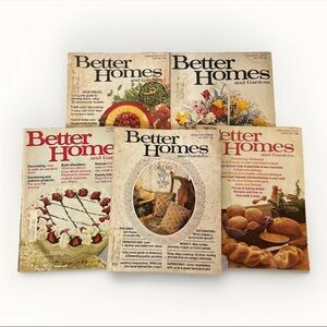 1974 Better Homes And Gardens Vintage Magazine Set Of Five 1976